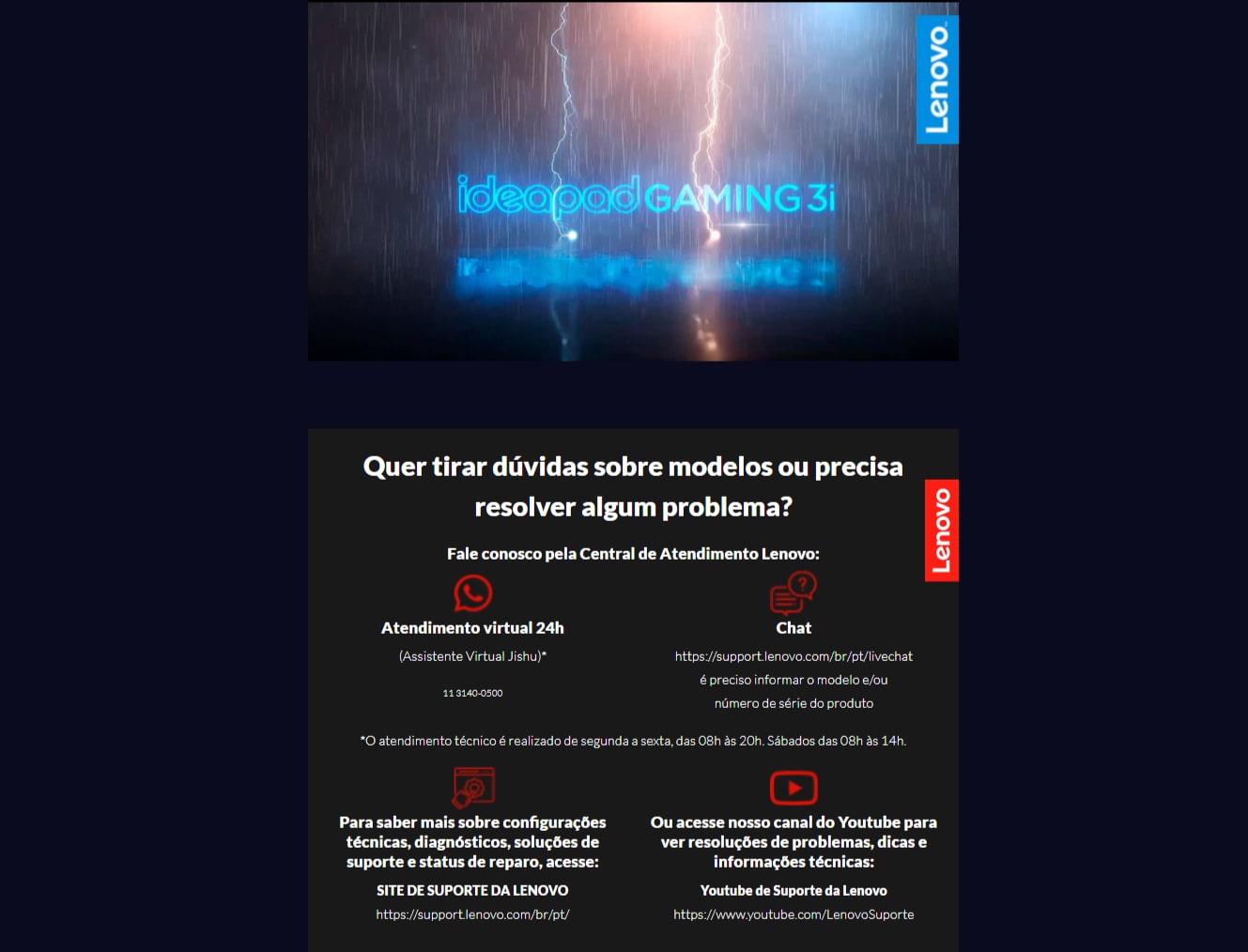 Noteboook Gamer Lenovo Ideapad Gaming 3i Intel Core i5-10300H 8GB 256GB SSD GeForce GTX 1650 4GB 15,6 Full HD Linux, Azul